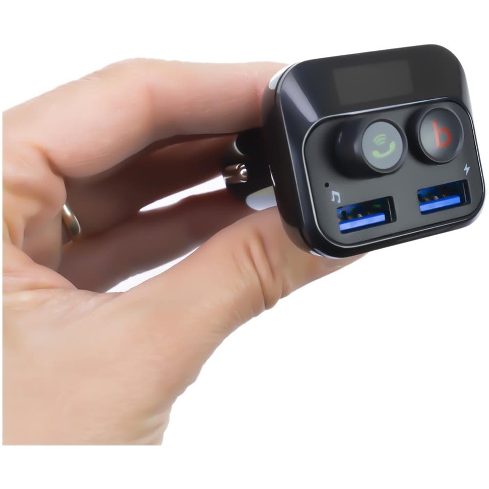 Modulatore Fm Valentine F250 Bluetooth 5.0, Lettore Mp3, Trasmettitore Fm, Slot Micro Sd, Doppia Porta Usb, Ricarica Rapida Del Dispositivo Mobile, Pulsante Super Bass - Foto 2