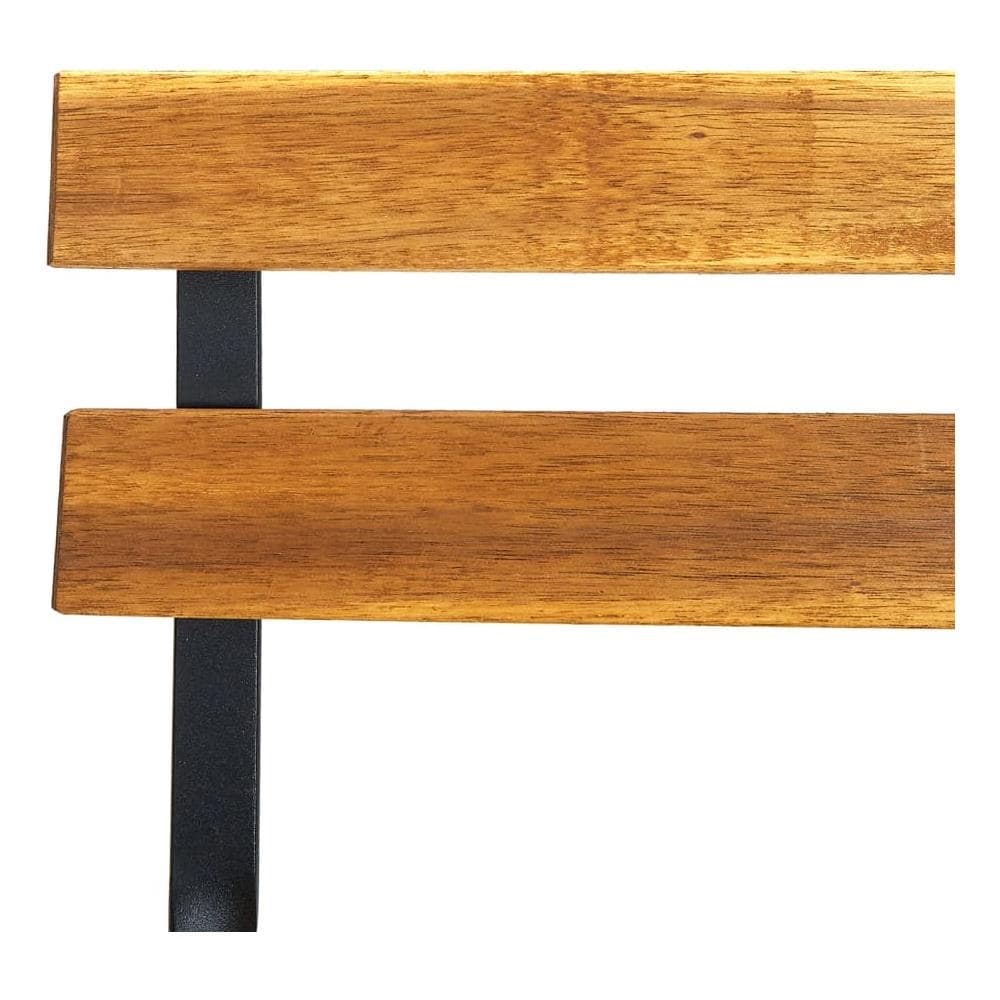 Sedie Da Giardino Pieghevoli 2 Pz In Acciaio E Massello Acacia - Foto 2