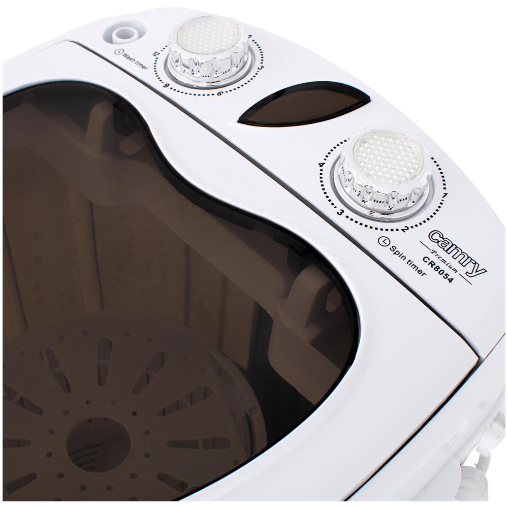 Mini Lavatrice CR8054 con Capacità 3 Kg Potenza 150 W Colore Bianco / Nero - Foto 2