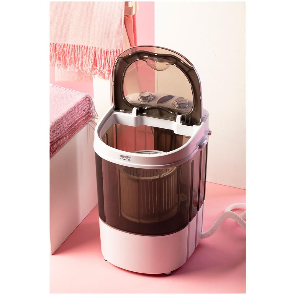 Mini Lavatrice CR8054 con Capacità 3 Kg Potenza 150 W Colore Bianco / Nero - Foto 9