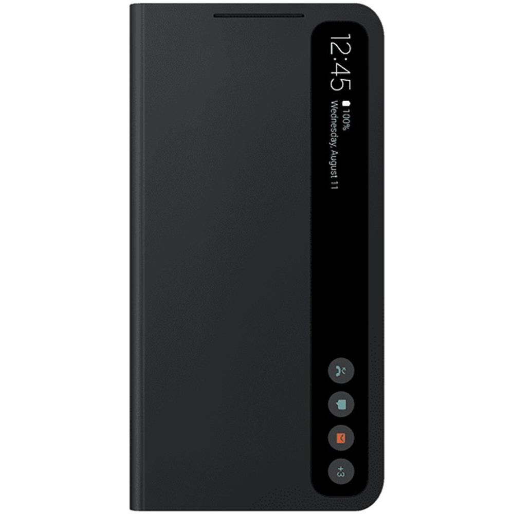 Cover Smart Clear View ef-zg990cbegew Custodia Per Galaxy S21 Fe 5g Sm-g990b Nero - Foto 2