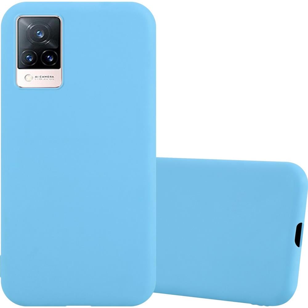 Custodia Compatibile Con Vivo V21 4g / 5g In Candy Blu - Coperchio Protettivo In Silicone Tpu Flessibile - Foto 1