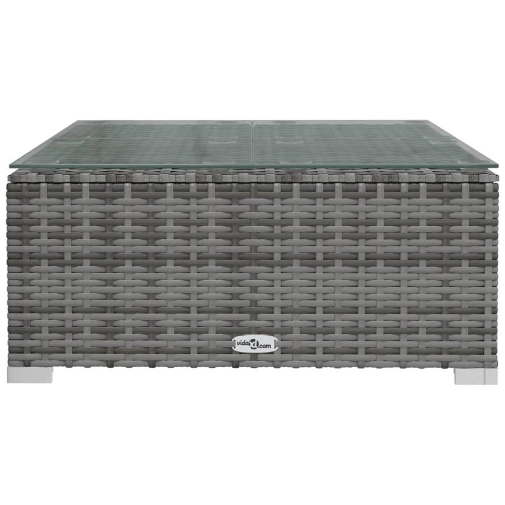 Set Divani Da Giardino 8 Pz Con Cuscini In Polyrattan Grigio - Foto 2