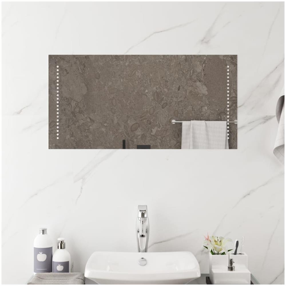 Specchio Da Bagno Con Luci Led 80x40 Cm - Foto 3