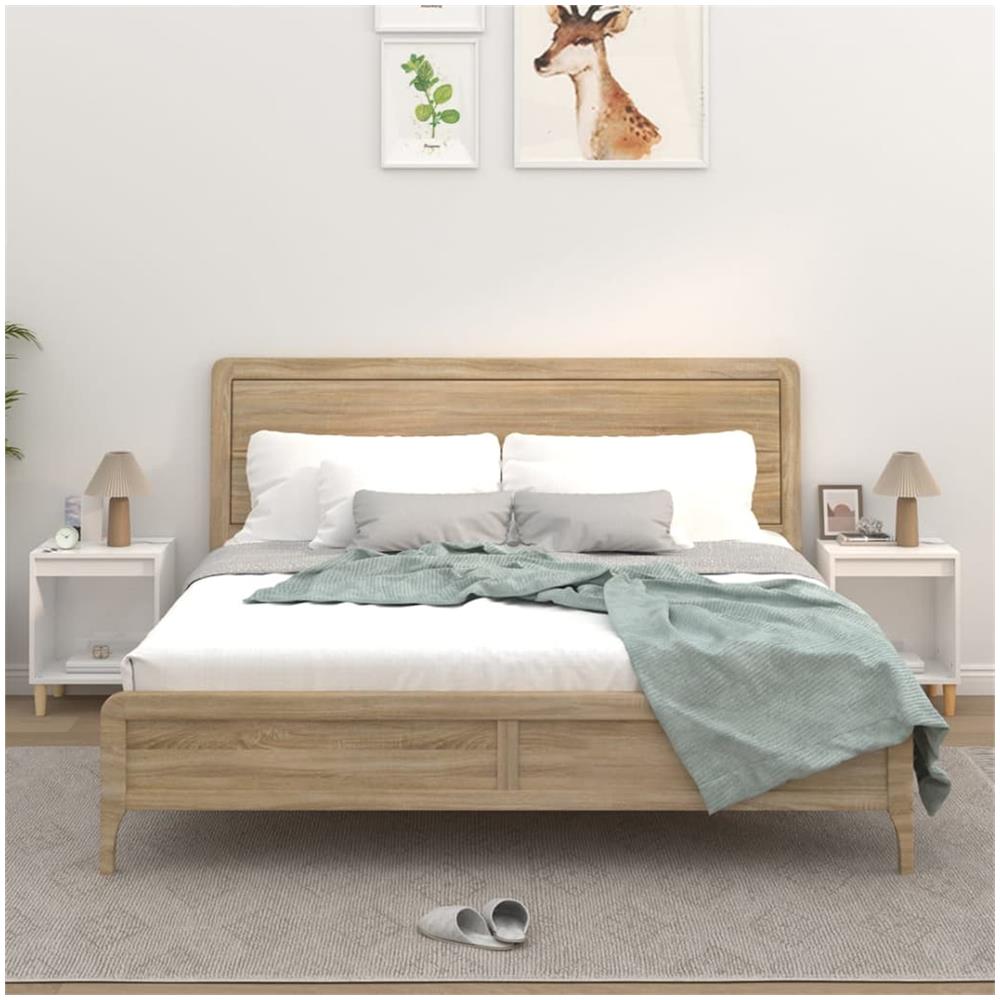 Comodini 2 Pz In Bianco Lucido 40x35x50 Cm - Foto 1