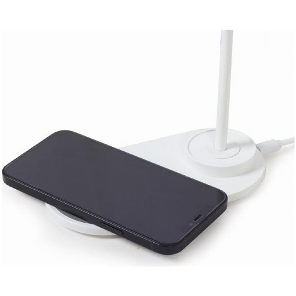 Lampada Da Scrivania Con Caricabatterie Wireless Bianco - Foto 2
