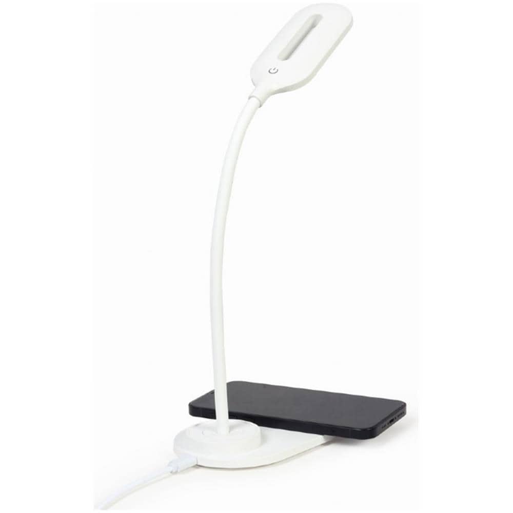 Lampada Da Scrivania Con Caricabatterie Wireless Bianco - Foto 6