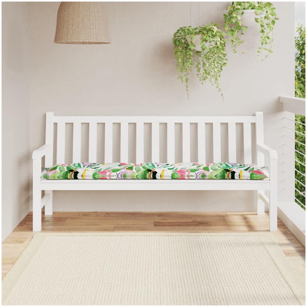 Cuscino Per Panca Multicolore 180x50x7 Cm Tessuto - Foto 1