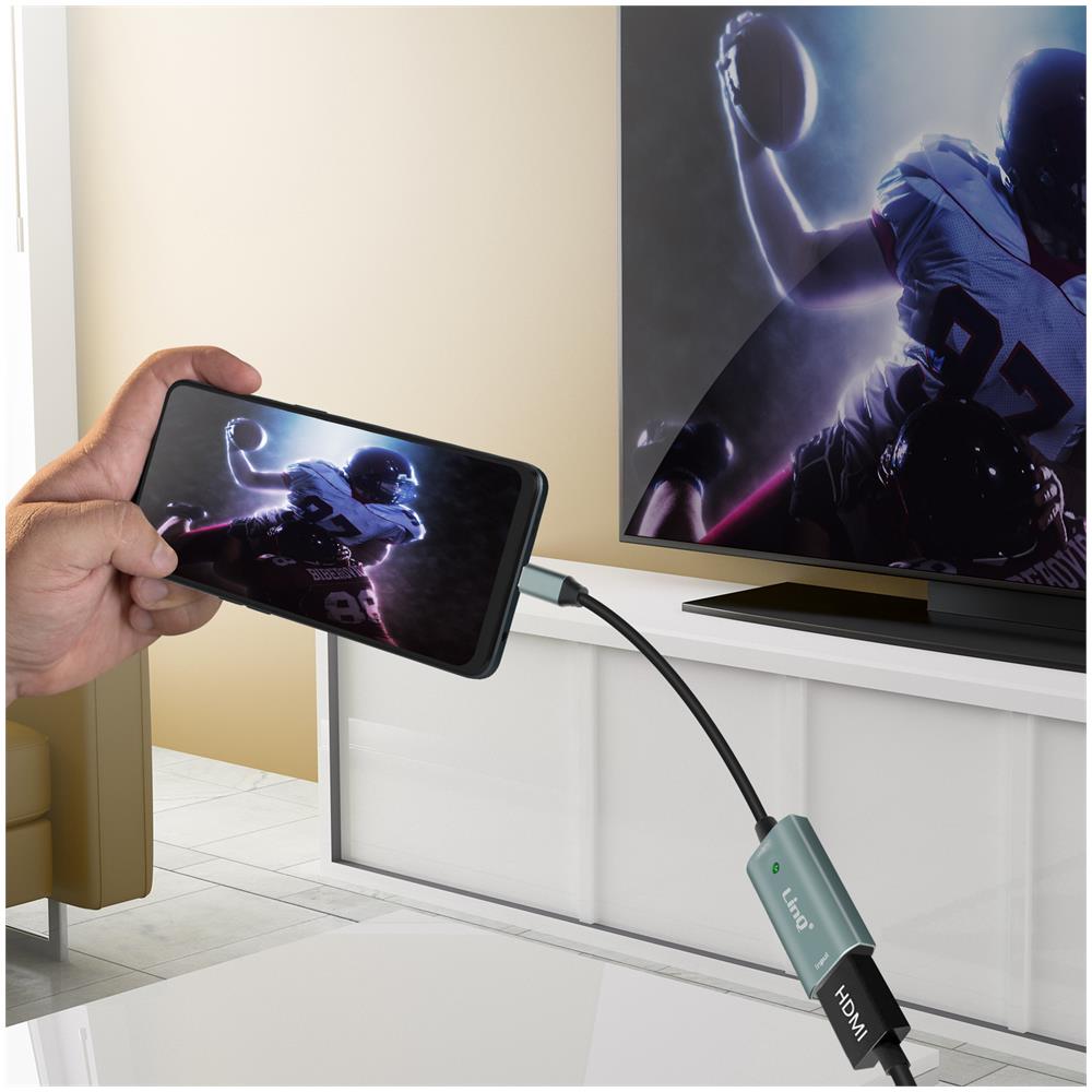 Scheda Acquisizione Video E Audio Usb-c Verso Hdmi Full Hd 4k@ 30hz, Grigio - Foto 2