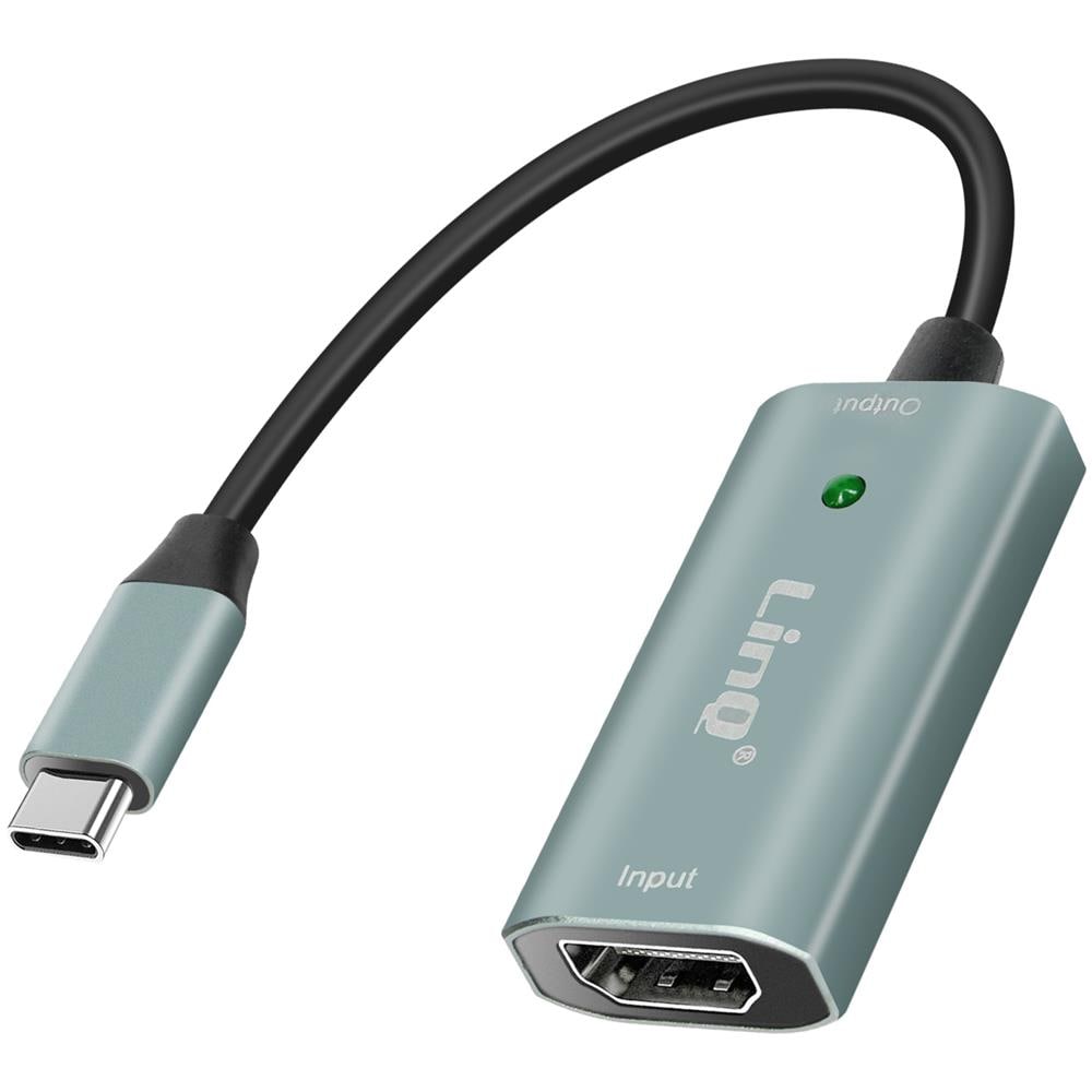 Scheda Acquisizione Video E Audio Usb-c Verso Hdmi Full Hd 4k@ 30hz, Grigio - Foto 1