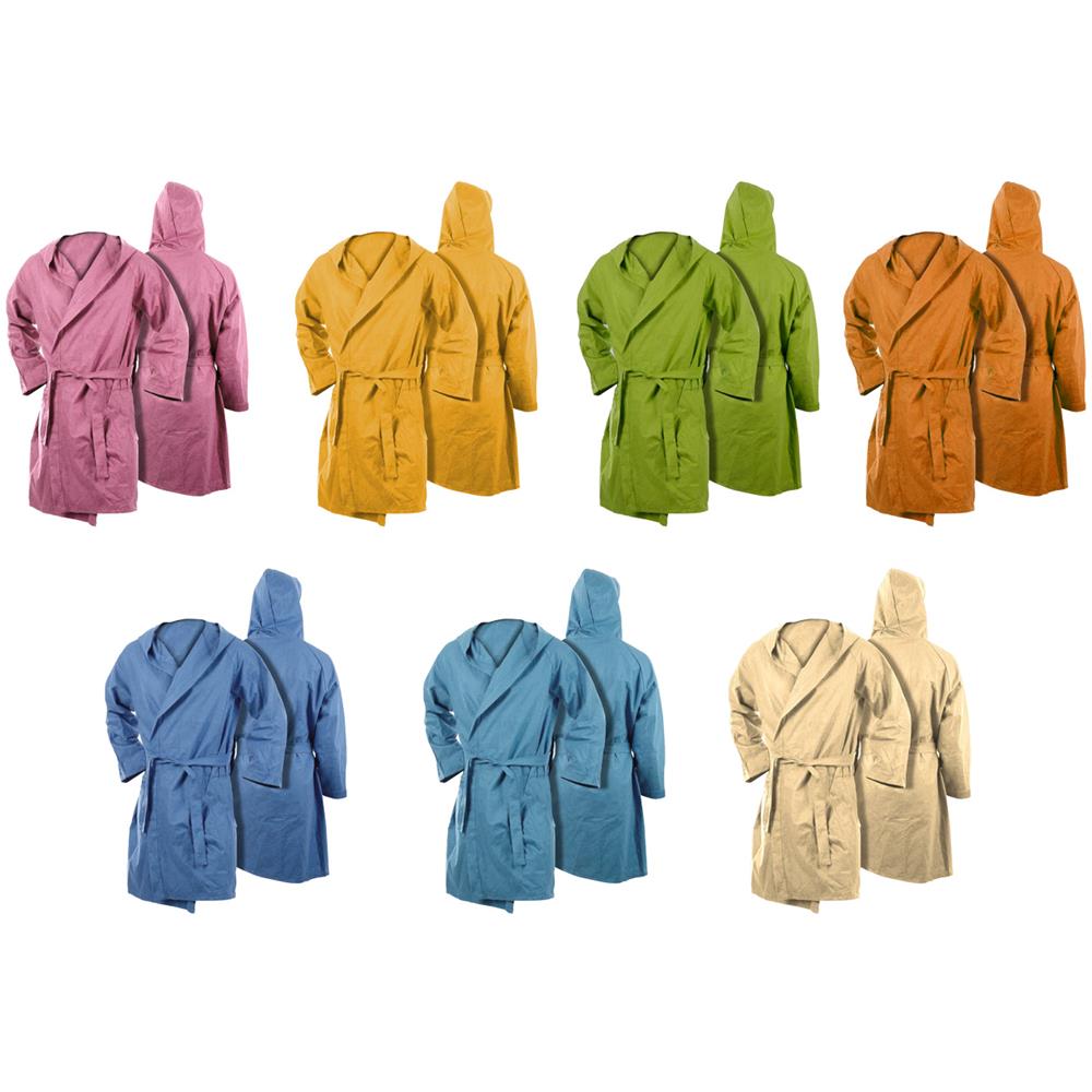 Accappatoio Con Cappuccio In Microfibra Taglia Bambino In Tinta Unita 4-6 Arancio - Foto 5