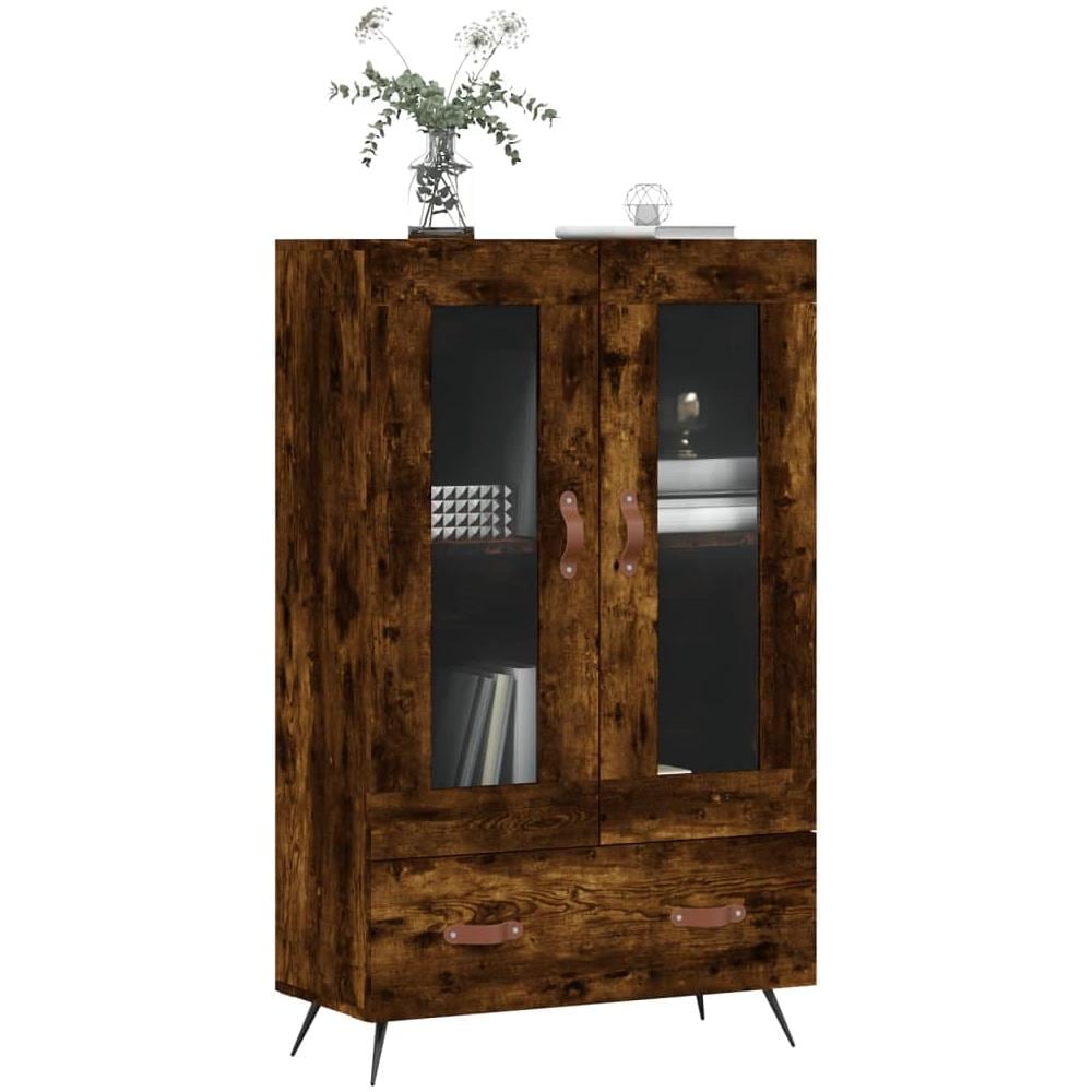 Credenza Rovere Fumo 69,5x31x115 Cm In Legno Multistrato - Foto 3