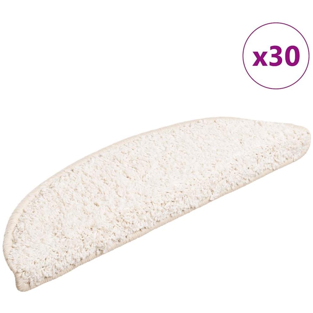 Tappetini per Scale 30 pz Bianchi 56x17x3 cm - Foto 1