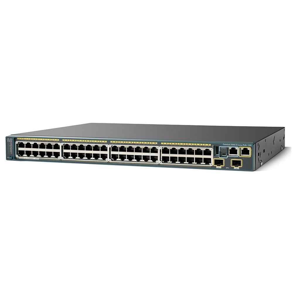 Catalyst 2960S Switch 48 Porte PoE 740W Gigabit Ethernet 10/100/1000 + 2x10G SFP+ - Foto 2