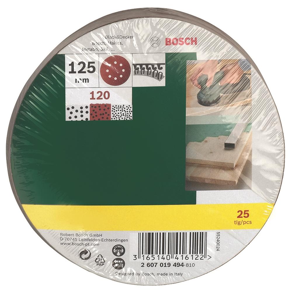 25 Fogli Abrasivi Rotorbitale per Levigatrici a Delta 120 2607019494 - Foto 1