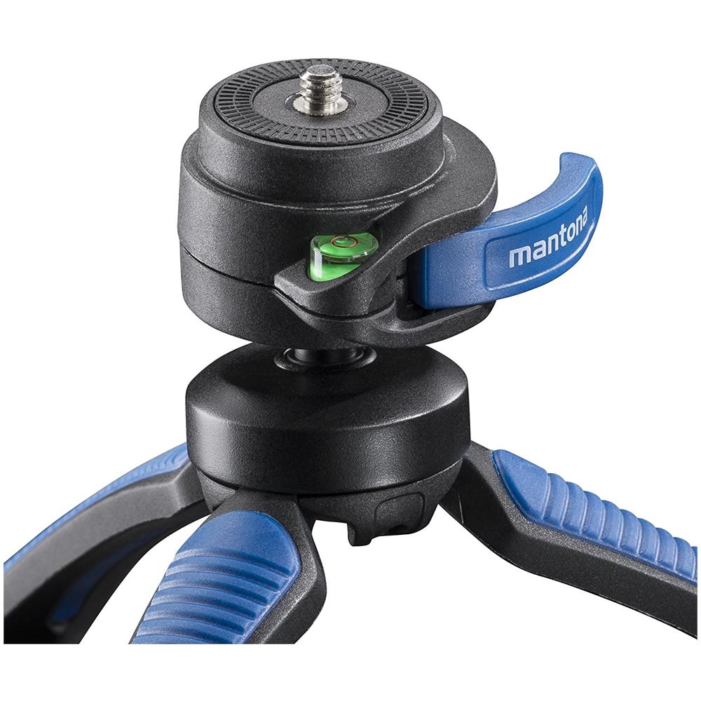 Cavalletto Treppiede Kaleido Gaia Altezza Max. 27 cm Nero / Blu - Foto 2