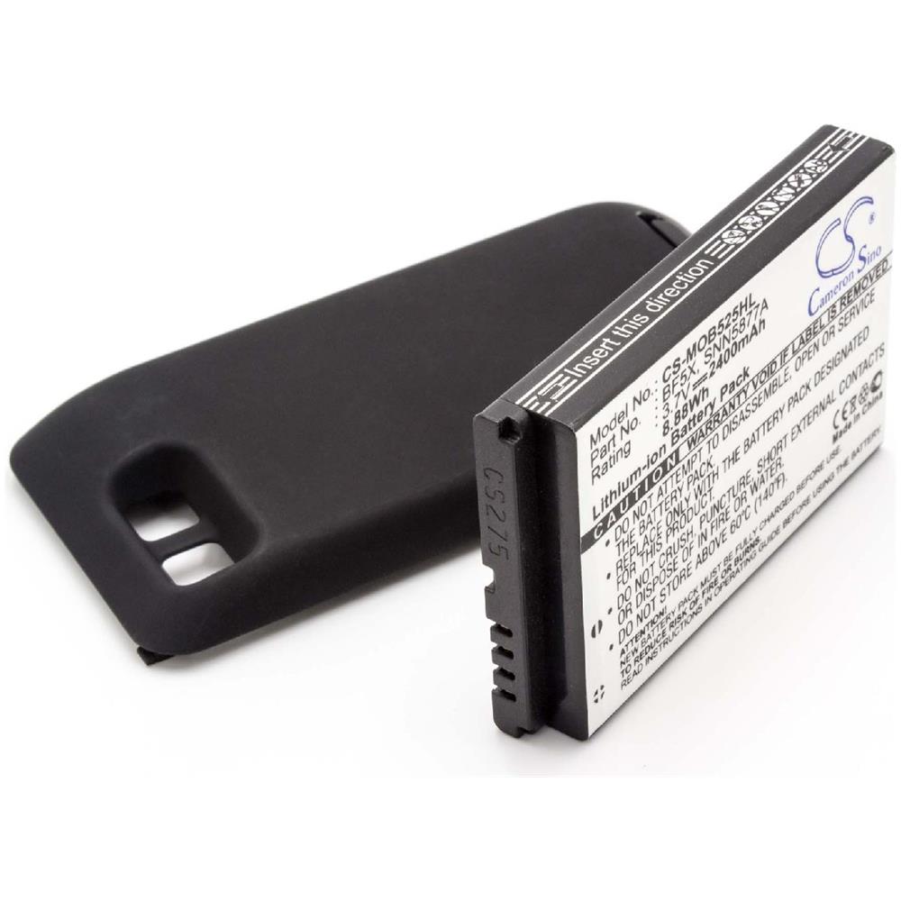 Batteria Estesa Li-ion Per Motorola Mb520, Mb525, Defy Sostituisce Bf5x, Snn5877a 2400mah - Foto 1