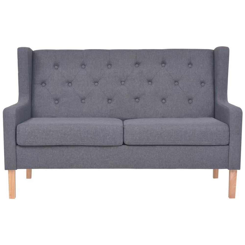 Set Di Divani 3 Pz In Tessuto Grigio - Foto 7