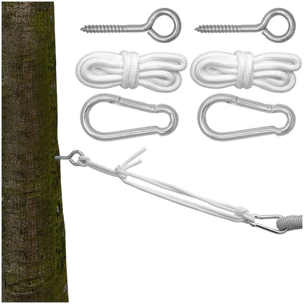 Kit Per Appendere La Vostra Amaca Kit Completo Incl Funi Moschettoni Golfari Peso Massimo Suppor - Foto 1