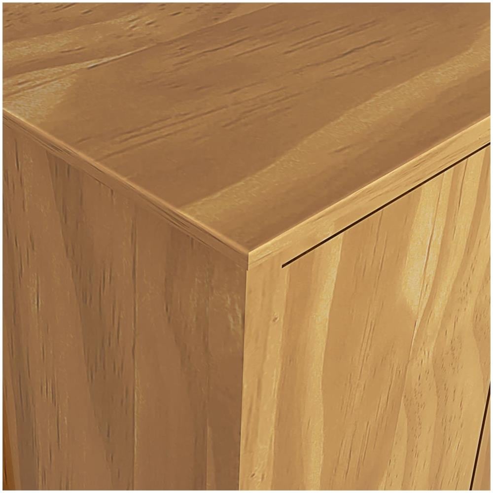 Armadio a 3 Ante Hill 127x50x170cm Legno Massello di Pino - Foto 2