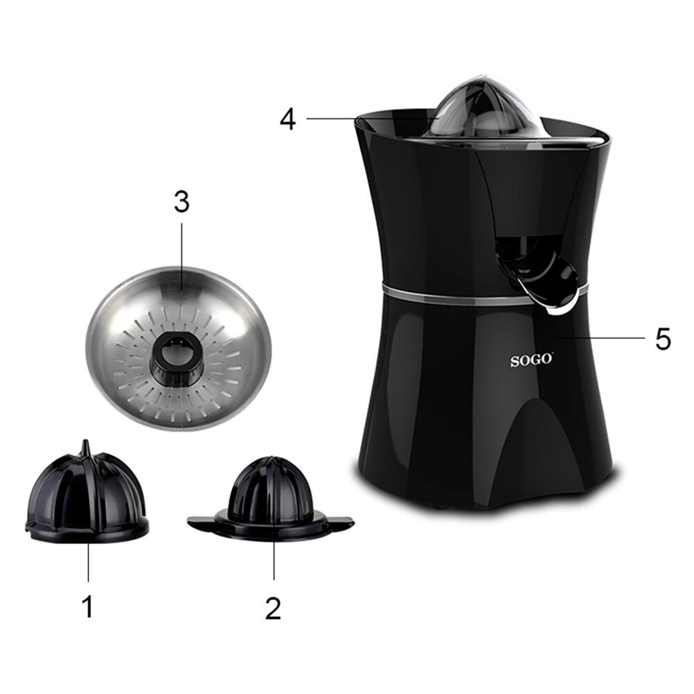 Spremiagrumi Potente, 600w, Estrazione Silenziosa, 0,55l, Velocità 100 / min - Foto 2
