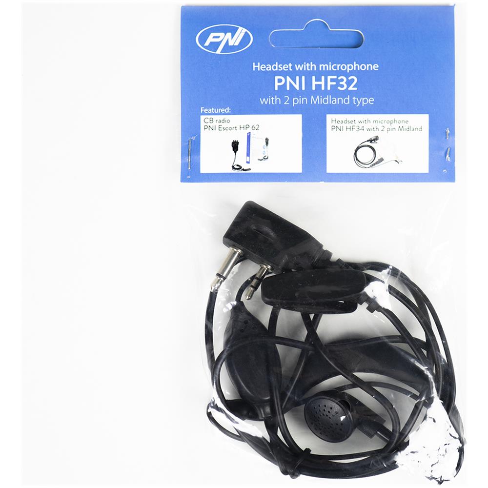 Cuffia Con Microfono Hf32 Con Spina Midland A 2 Pin - Foto 6