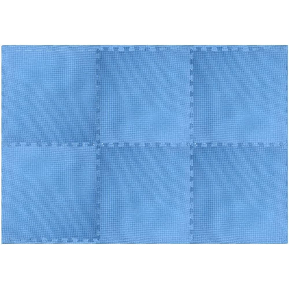 Tappetino a Incastro 6 pz 2,16 m² in Schiuma EVA Blu - Foto 2