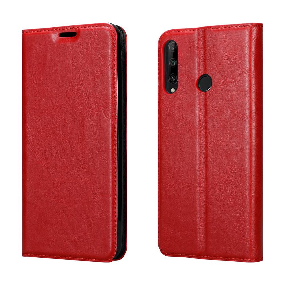 Cadorabo Custodia Compatibile Con Honor 9c In Rosso Mela - Coperchio Protettiva Con Chiusura Magnetica, Funzione Stand E Tasca Per Le Carte - Foto 8