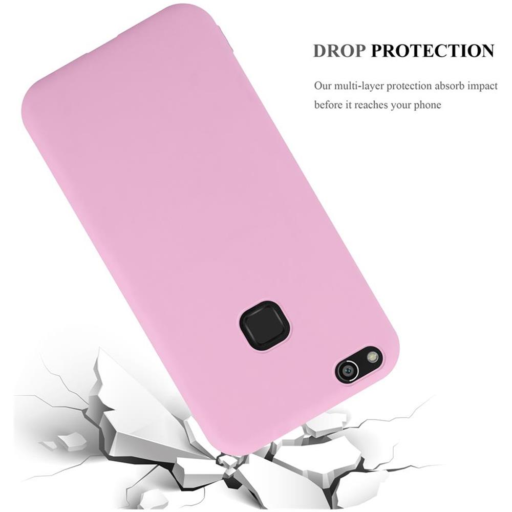 Custodia Compatibile Con Huawei P10 Lite In Candy Rosa - Coperchio Protettivo In Silicone Tpu Flessibile - Foto 8