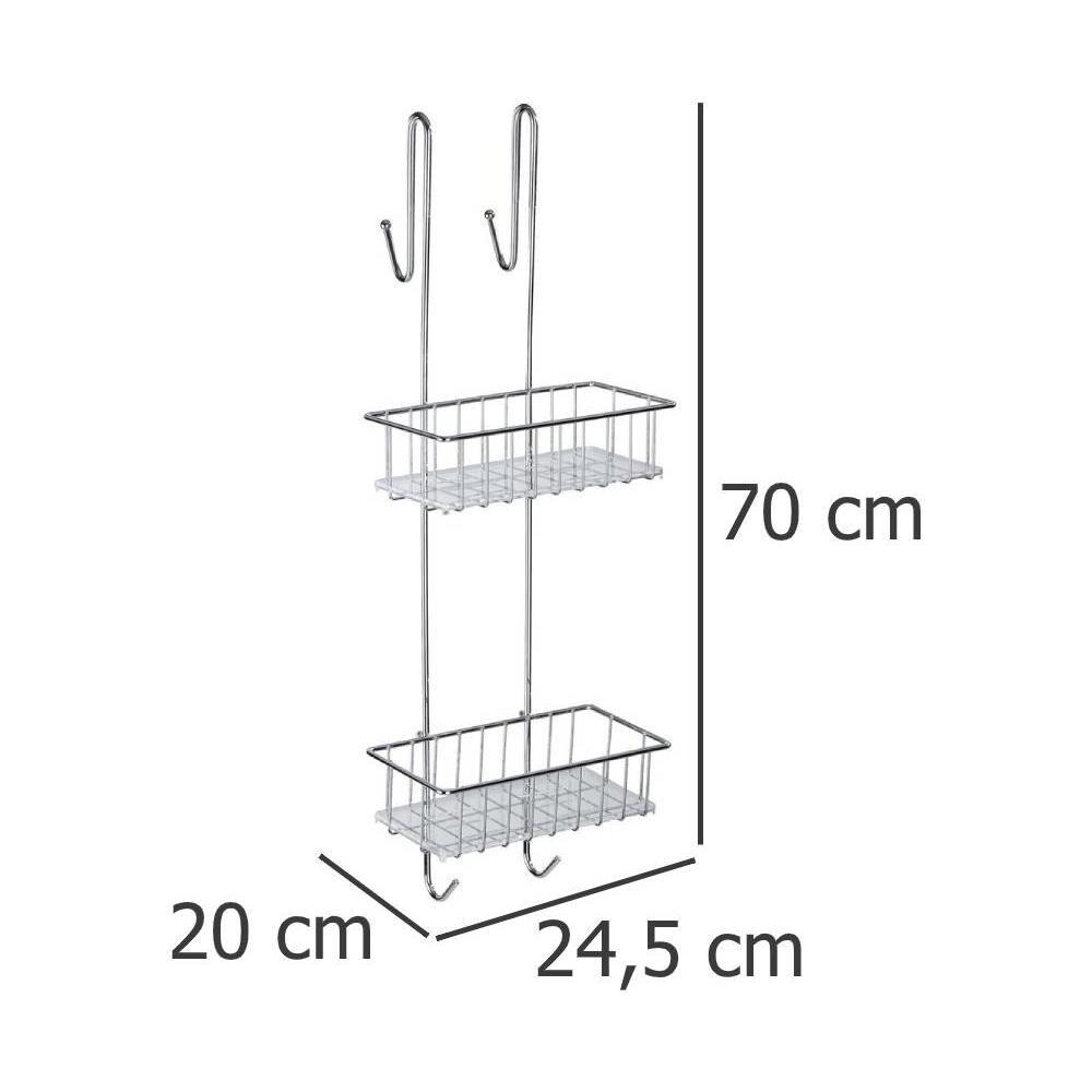 Mensole Bagno Caddy Aldo, Acciaio Inox, - Foto 7