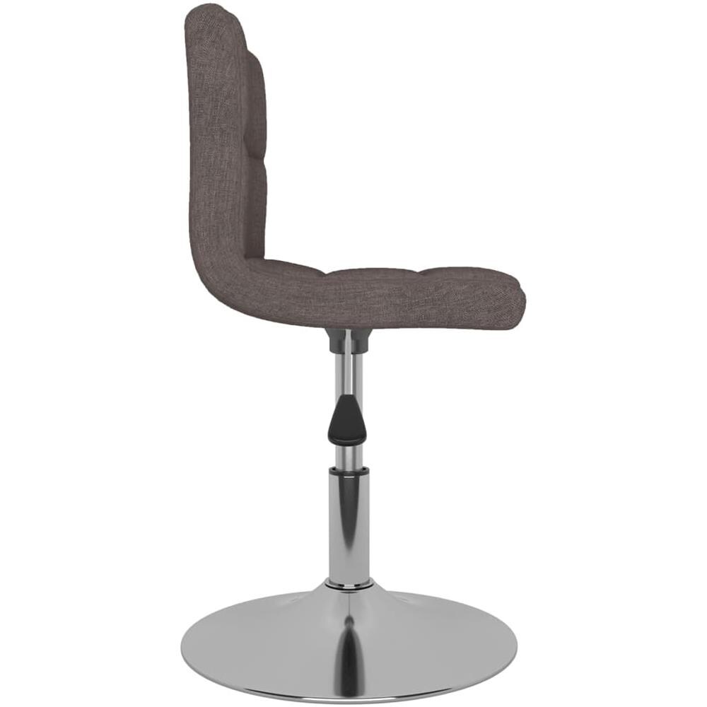 Sedie Da Pranzo Girevoli 4 Pz Grigio Talpa In Tessuto - Foto 3