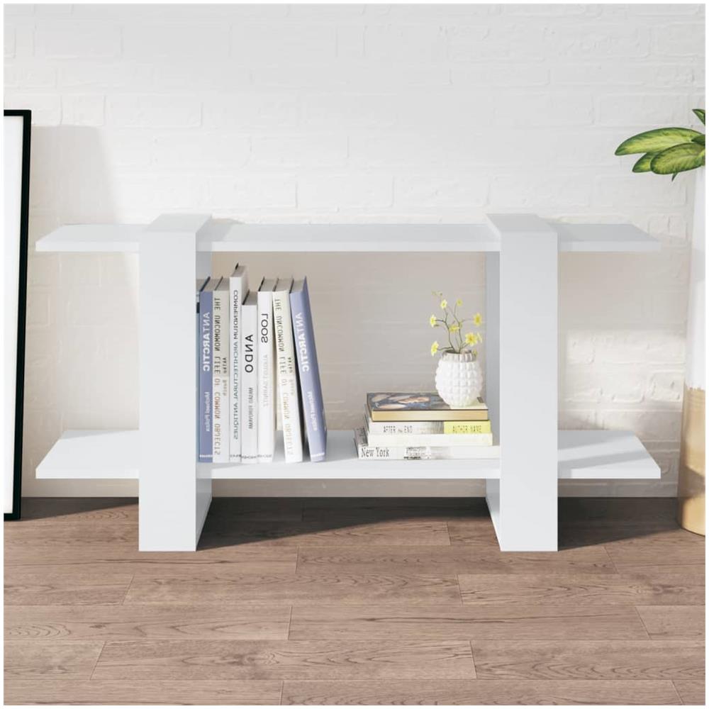 Libreria Bianca 100x30x51 Cm In Legno Multistrato - Foto 1