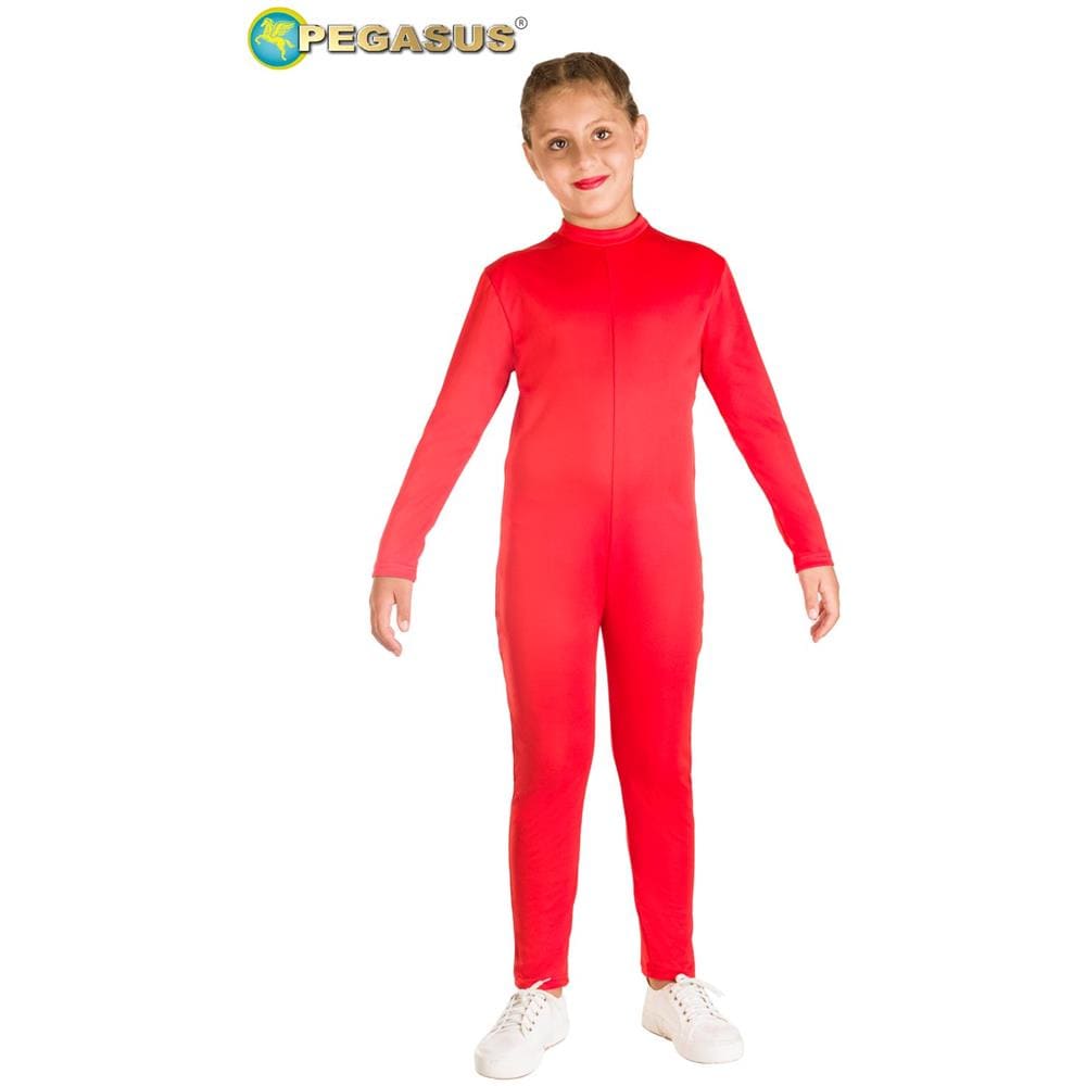 Tuta Tinta Unita Rossa Bambina Tg 11/12 Anni - Foto 1