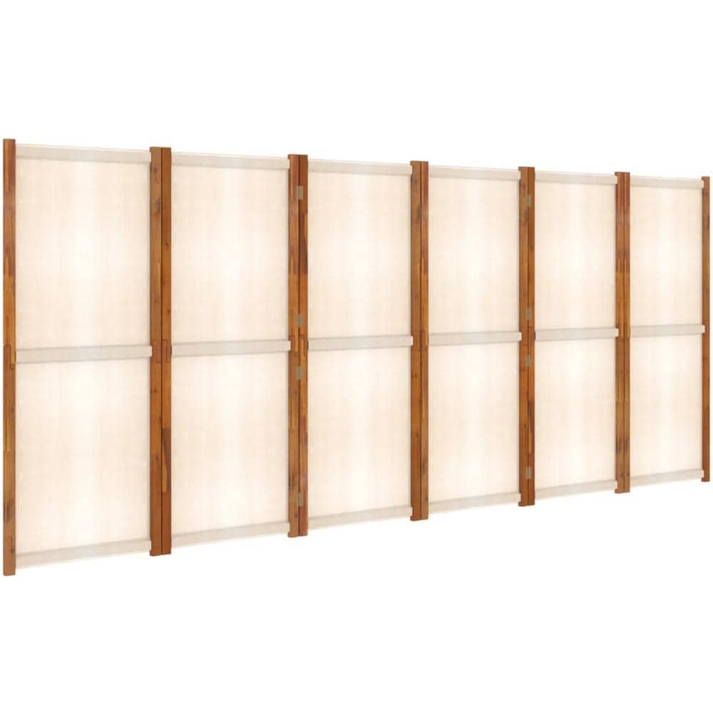 Divisorio A 6 Pannelli Bianco Crema 420x180 Cm - Foto 1