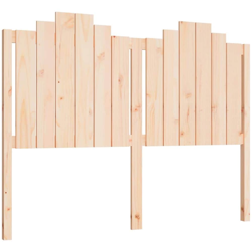 Testiera Per Letto 146x4x100 Cm In Legno Massello Di Pino - Foto 2