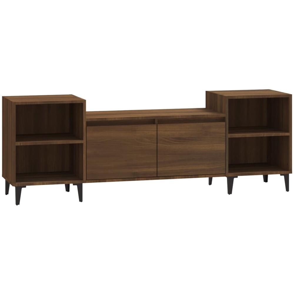 Mobile Tv Rovere Marrone 160x35x55 Cm In Legno Multistrato - Foto 2