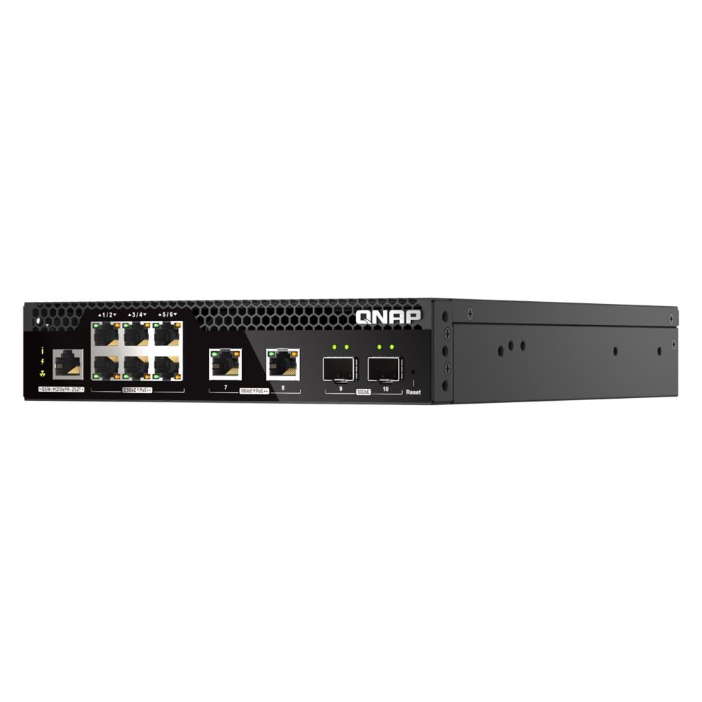 Switch di Rete QSW-M2106PR-2S2T Gestito L2 10G Ethernet (100/1000/10000) Power over Ethernet (PoE) 1U Nero - Foto 6