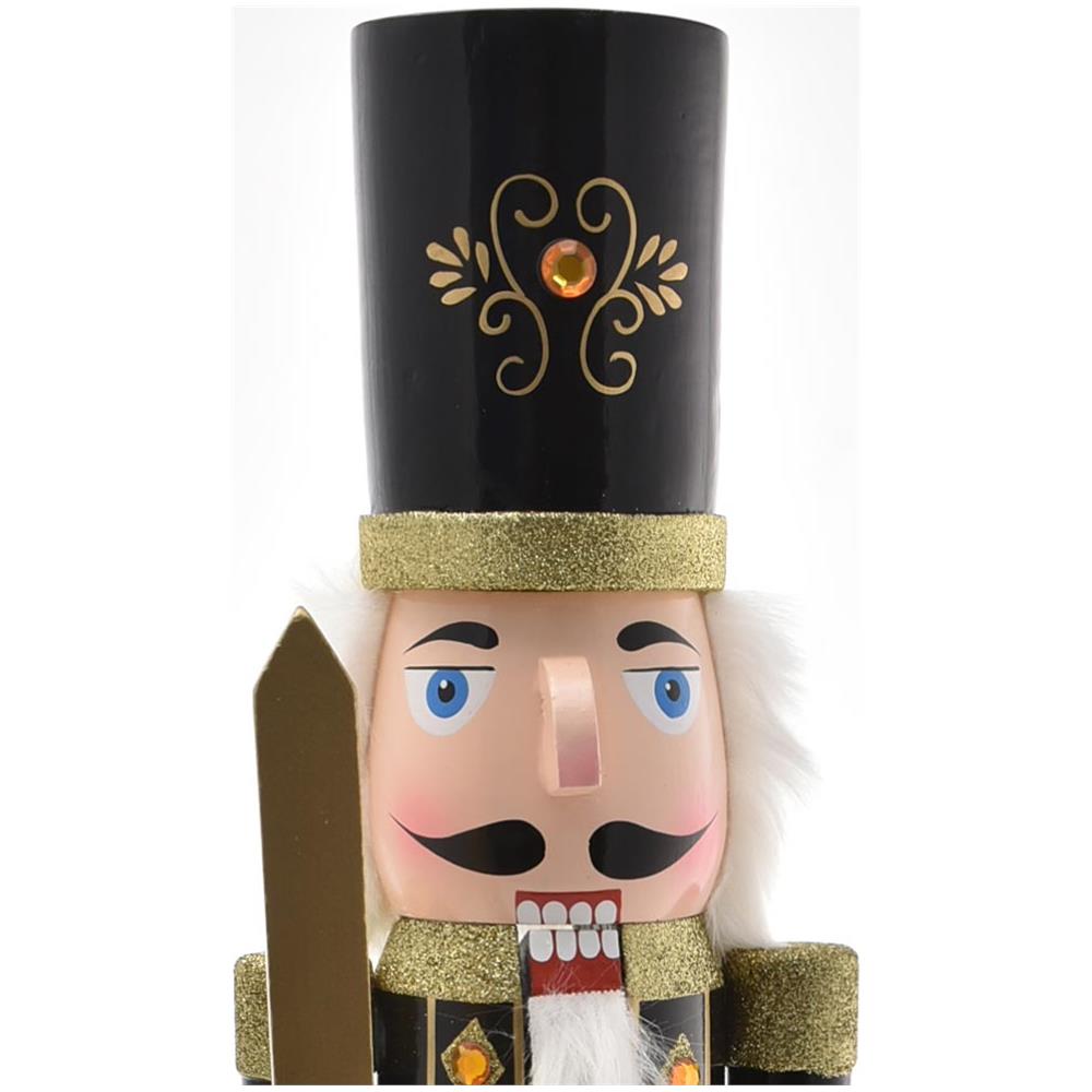 Soldato Schiaccianoci Di Natale In Legno Altezza 106 Cm Decorazioni Natalizie - Foto 5