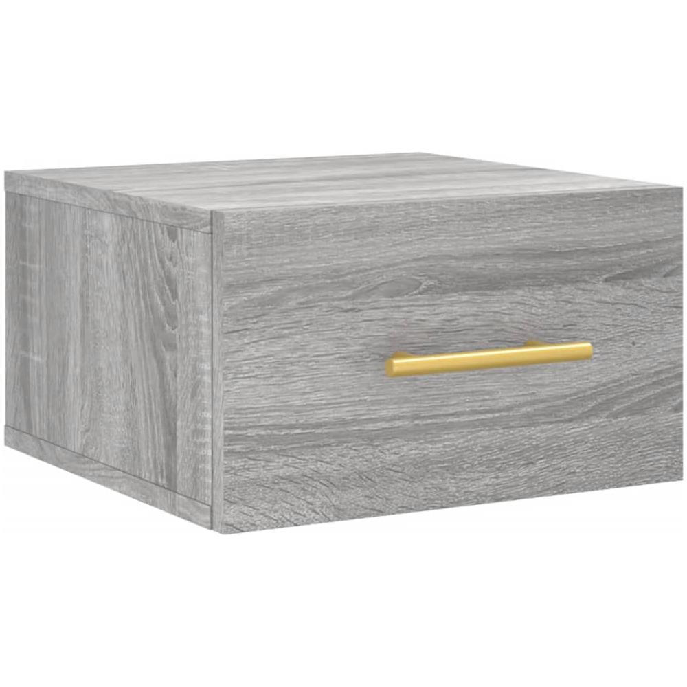 Comodino A Muro Grigio Sonoma 35x35x20 Cm - Foto 2