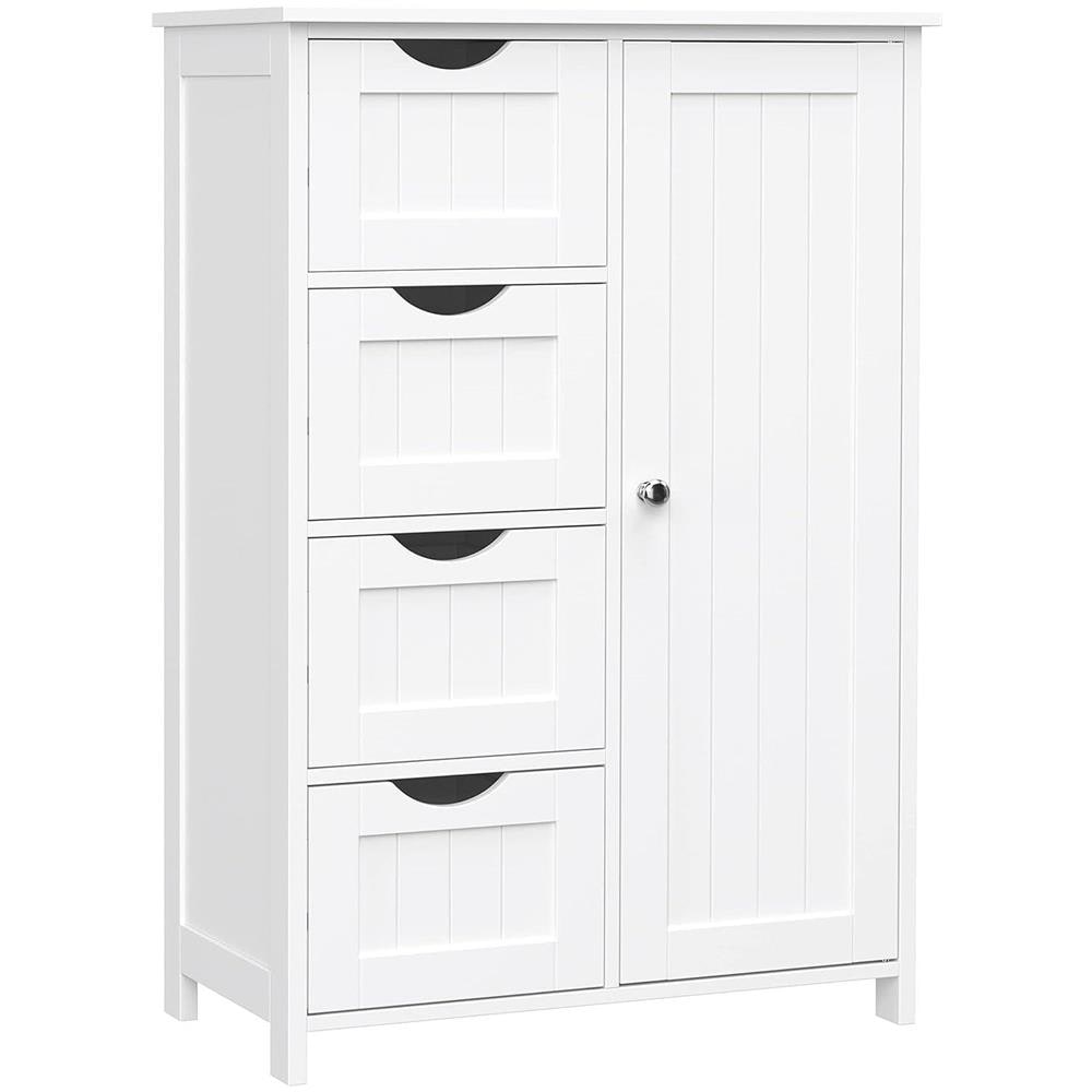 Mobiletto da bagno con cassettiera bianca LHC41W - Foto 1