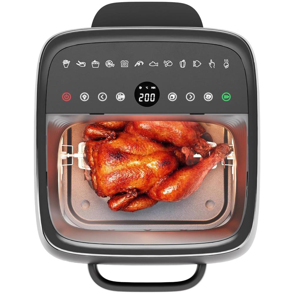 Friggitrice ad Aria Airfryer Oven Vision 12,6L 1800W Digitale Nero - Foto 2