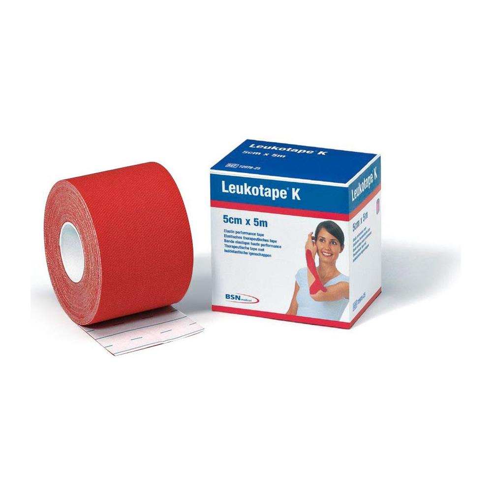 Leukotape K Nastro Taping Kinesiologico (5m X 5cm) Rosso - Foto 1