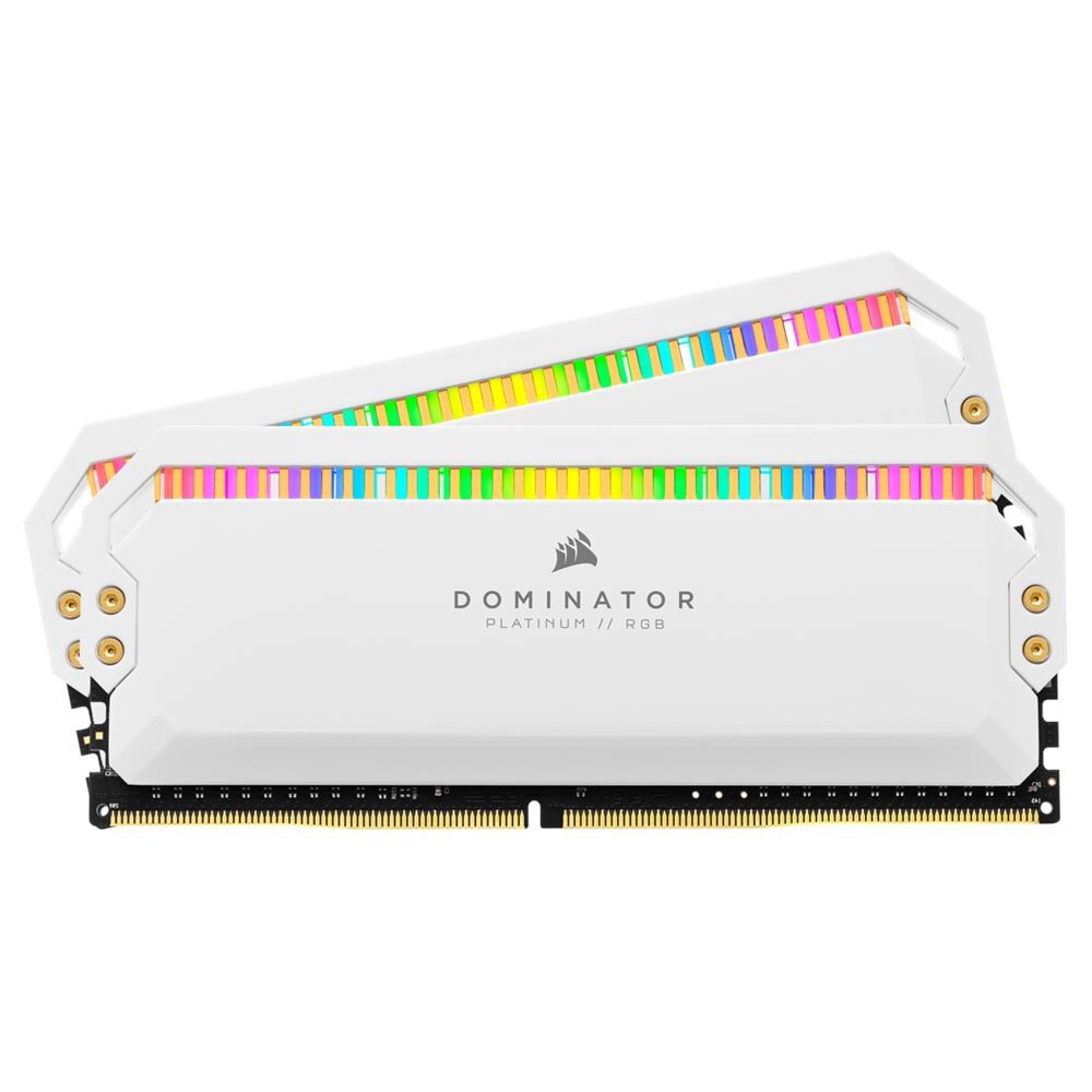 Corsair Dominator Platinum Rgb Ddr4 16gb Bianco 2x8gb Cmt16gx4m2c3200c16w - Foto 2