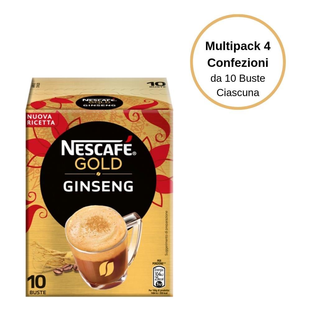 Nescafe' Gold I Golosi Ginseng Multipack Da 4 Confezioni Da 10 Bustine Ciascuna - Foto 1
