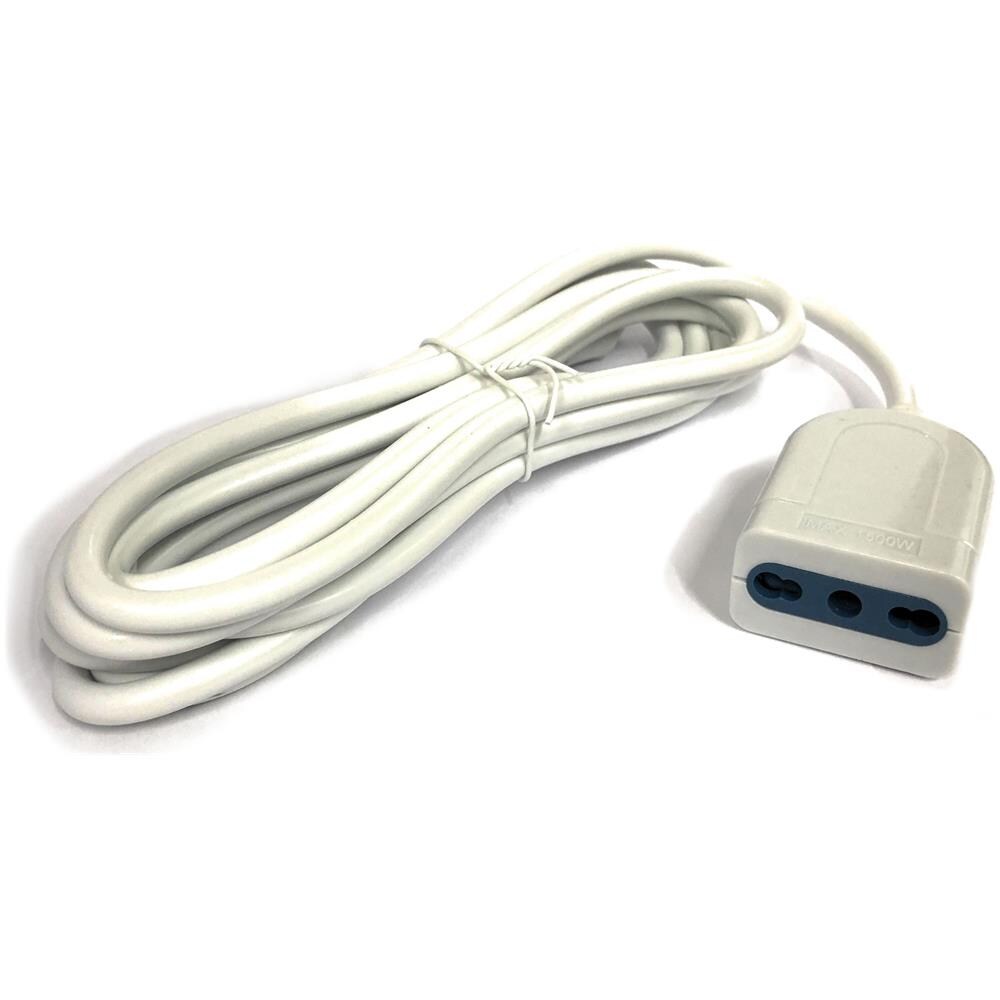 Prolunga Cavo Elettrico Lineare Bipasso Da 3 Metri Con Presa 16a-10a - Foto 1
