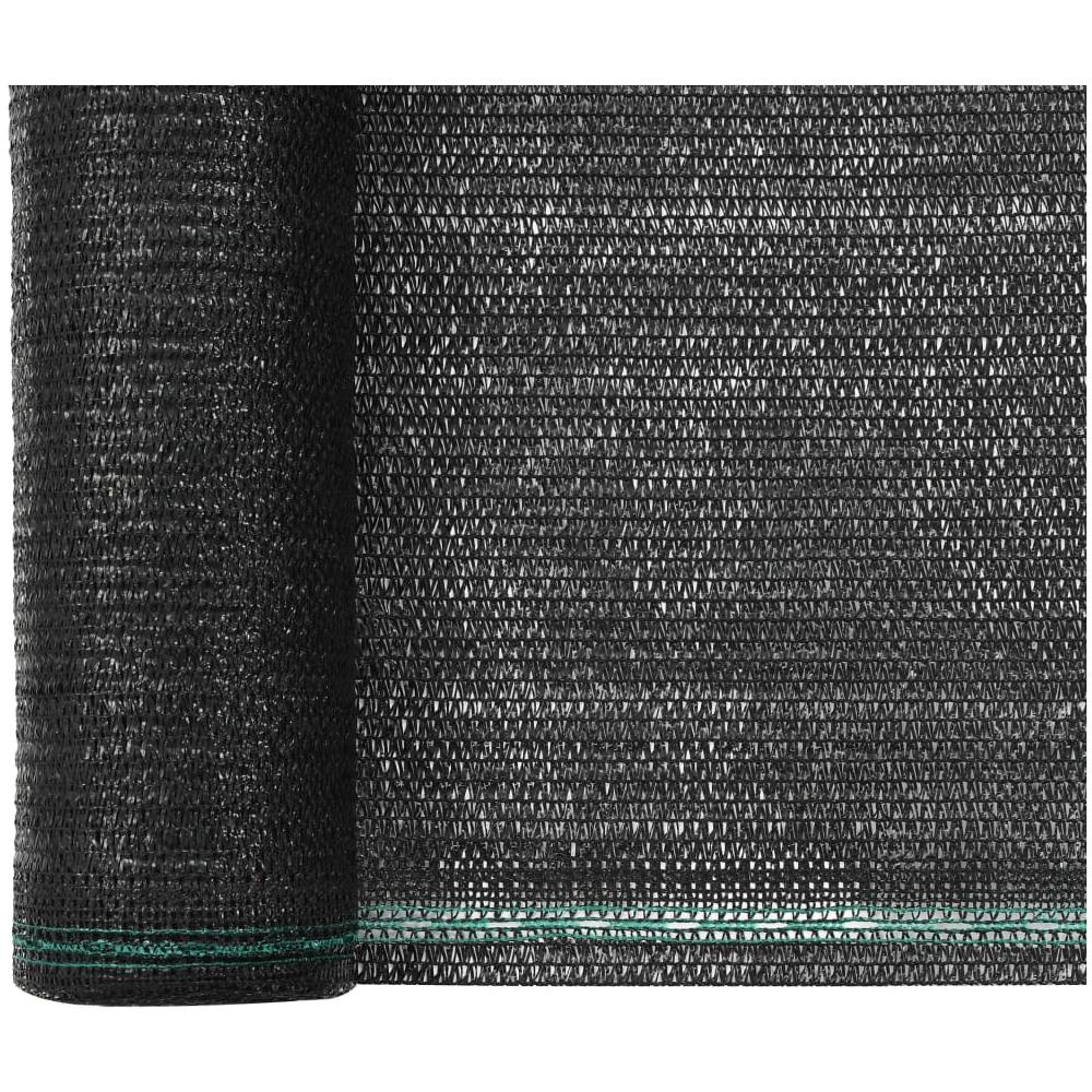 Schermo di Recinzione da Tennis in HDPE 1,4x50 m Nera - Foto 5