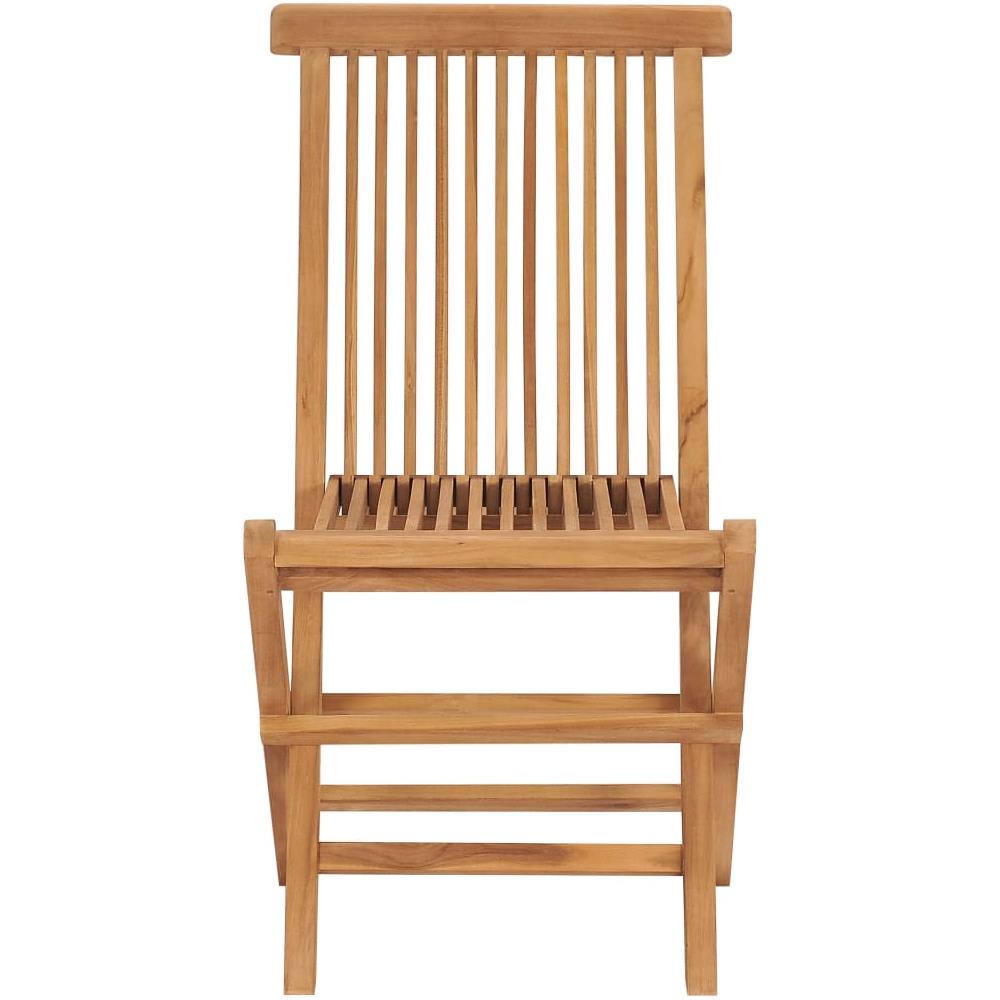 Sedie da Giardino Pieghevoli 2 pz in Legno Massello di Teak - Foto 2