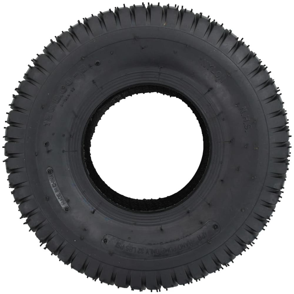 Ruote per Carriola 2 pz 15x6.00-6 4PR Gomma - Foto 2