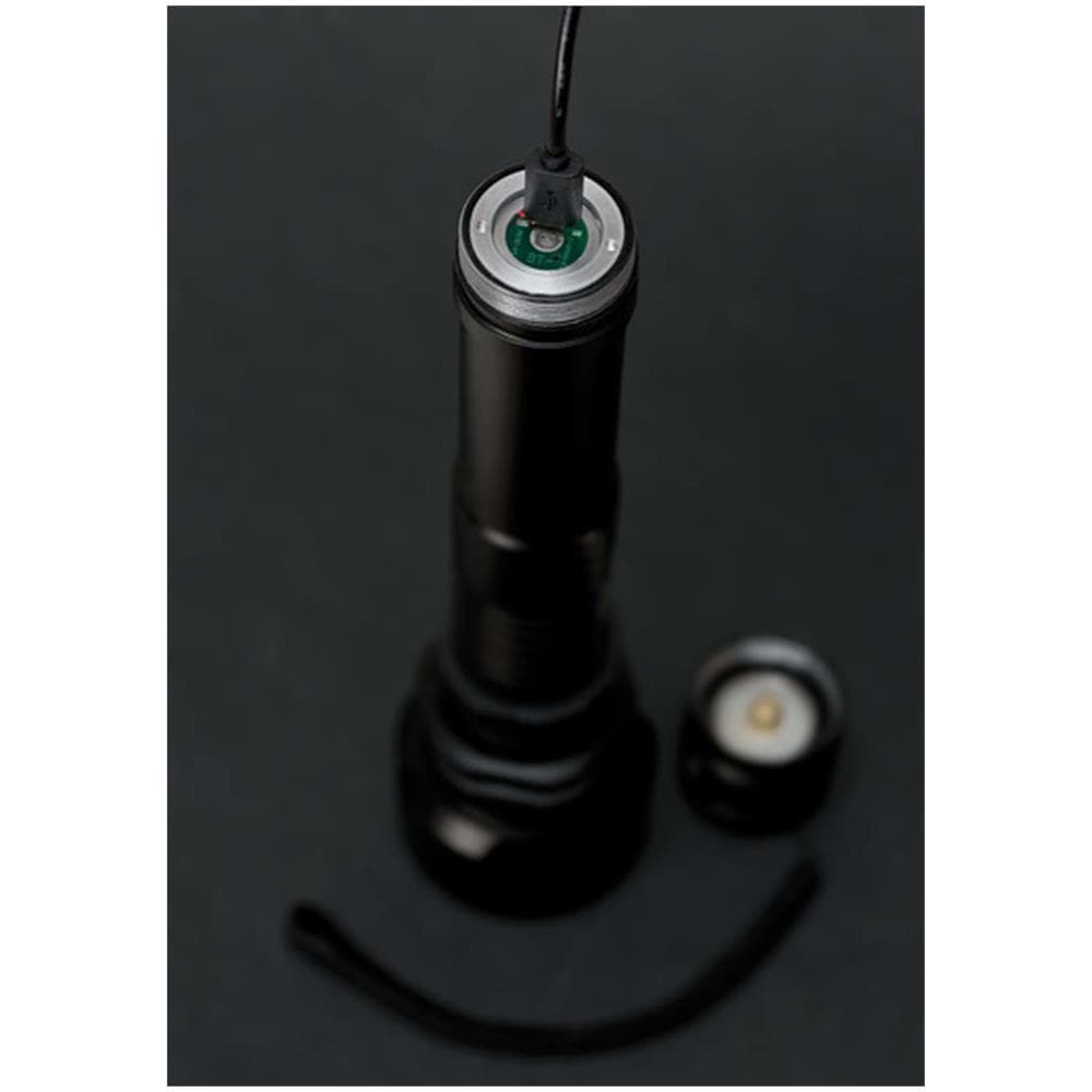 1178600601 torcia Torcia elettrica a pressione Nero LED - Foto 2