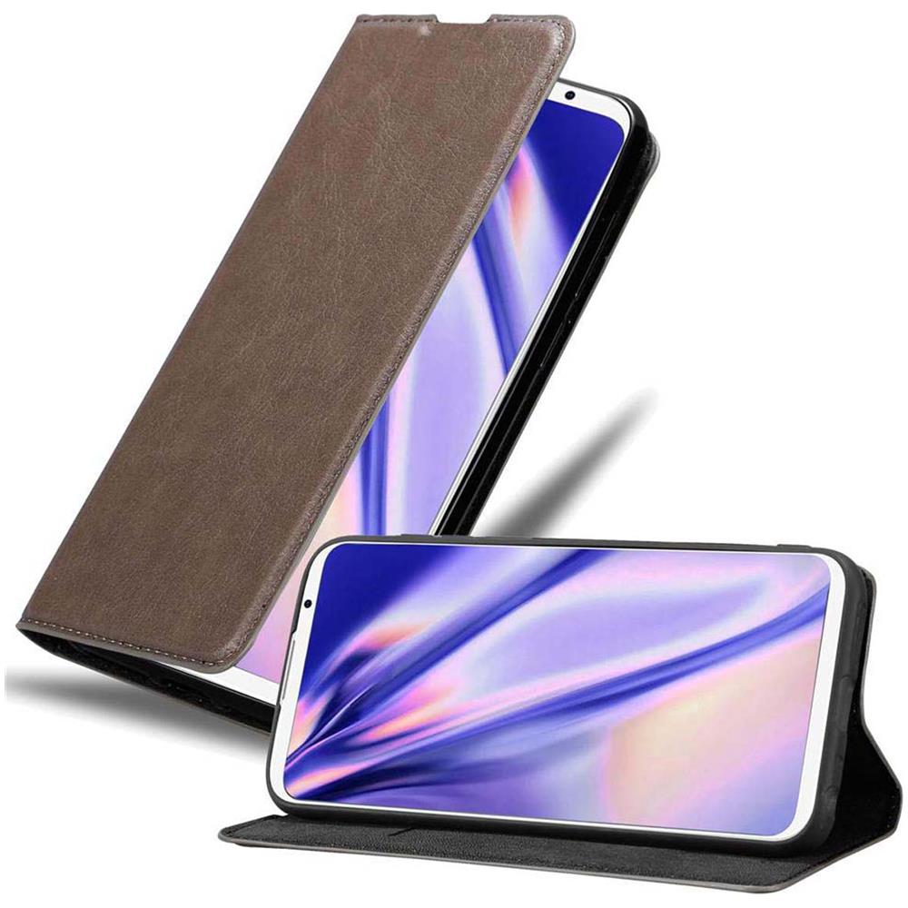 Cadorabo Custodia Compatibile Con Meizu 16th In Bruno Caffè - Coperchio Protettiva Con Chiusura Magnetica, Funzione Stand E Tasca Per Le Carte - Foto 1